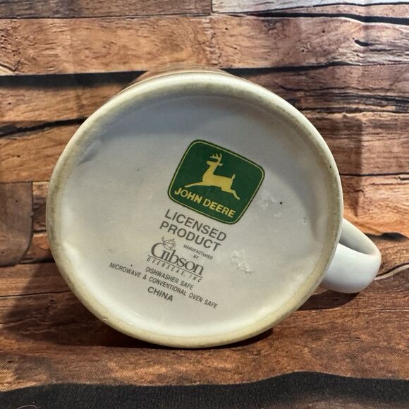 John Deere & Co Coffee Mug Tea Cup Moline Illinois Tractor Reindeer Cultivator - Picture 6 of 6
